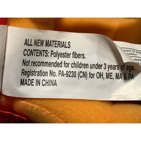 Garfield Plush Doll In Red Heart Pajamas - Picture 8 of 9